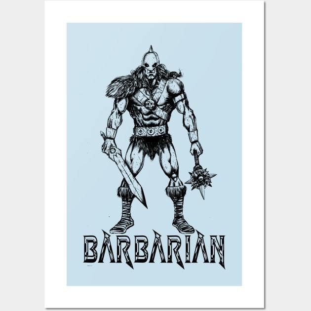 Barbarian Wall Art by Skillful Studios